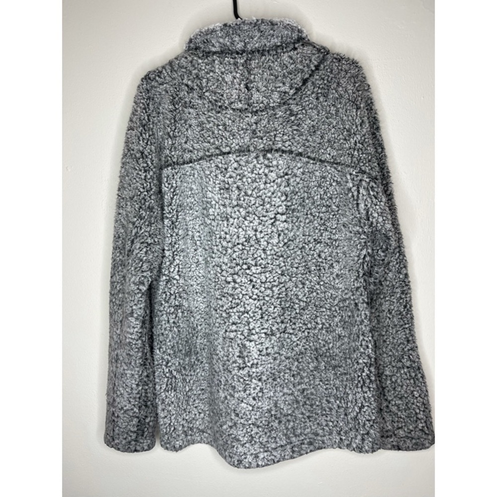 True Grit Men’s Sherpa Frost Tipped Pile 1/4 Pullover Jacket - Picture 4 of 4